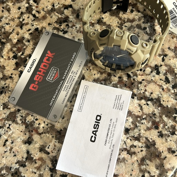 NWT G-SHOCK Men's Analog-Digital Beige Resin Strap Watch 53mm - Picture 6 of 6